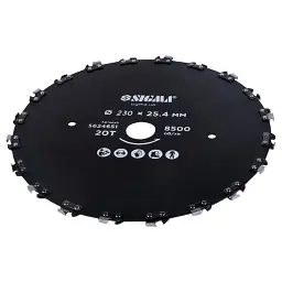 Ніж для тримера Sigma 230x25.4мм 20Т ланцюговий (5624651) - мініатюра 3