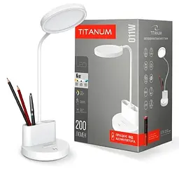 Лампа настільна TLTF-011W, White, 6 Вт, 200 лм Titanum teh0027927 - мініатюра 5