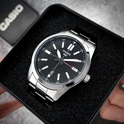 Чоловічий годинник Casio MTP-VD02D-1E Сріблястий ( AT1141-0326 ) - мініатюра 2