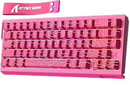 Клавіатура Attack Shark R82 HE Contours Side Printed Pink - мініатюра 3