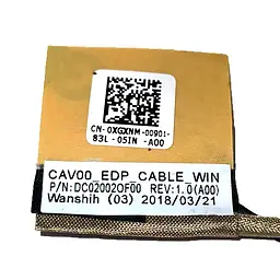 Шлейф матриці для Dell Latitude 3180 3189, (0XGXNM DC02002OF00, 30pin eDP, Оригінал) - мініатюра 2