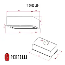Витяжка повновбудована PERFELLI BI 5022 FBL LED - мініатюра 12