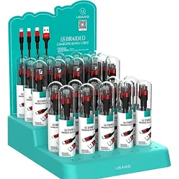 Кабель Usams U5 USB-A to Type-C US-SJ221, 2A, 1,2 м Red SJ221TC02 (6958444956640) - мініатюра 4