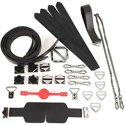 БДСМ-набір Lockink Bondage & RestRaint Black Set - мініатюра 2