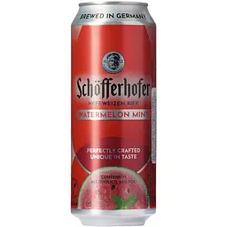 Суміш пива із соком Schofferhofer Watermelon Mint Hefeweizen світле нефільтроване 2.5 % 0.5 л - мініатюра 5