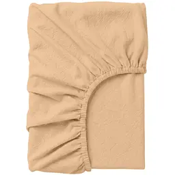 Простирадло варена бавовна на резинці для коляски та люльки Cosas Warm Sand 40х80х5 см (06WashedCottonWarmSand_FittedStroller_40х80)