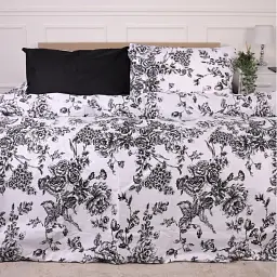 Підковдра MirSon Ranforce Elite 17-4840 Deborah 110 x 140 см чорно-біла (2200009579592) - мініатюра 3
