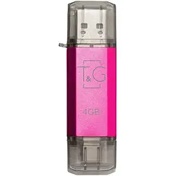 Флеш накопичувач USB 4Gb T&G Star TG009TC Purple Type-C / USB 2.0 (TG009TC-4GFC)