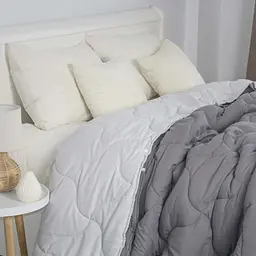 Одеяло полуторное ТЭП Duo Season 1-04743_33884 150х210 см темно-серое со светло-серой