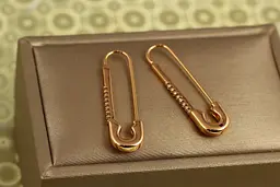 Сережки Xuping Jewelry Елегантна шпилька 3,4 см золотисті