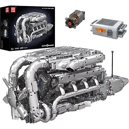 Конструктор Mould King Mking Двигун та коробка передач V8 Twin-Turbo (10168) [160730]