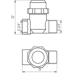Фільтр грубого очищення Solomon 3/4″ ЗВ нікель з відстійником (8015) TD1053 000001686 - мініатюра 5