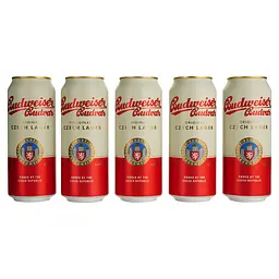 Уцінка. Набір: пиво Budweiser Budvar Original (5 шт. х 0.5 л = 2.5 л) + кухоль 0.3 л  - мініатюра 3