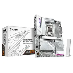 Материнська плата X870E A ELITE WF7 ICE sAM5 X870 4xDDR5 M.2 HDMI DP Wi-Fi ATX білий Gigabyte teh0018989 - мініатюра 6