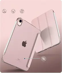 Чохол до планшета BeCover Tri Fold Hard Apple iPad Mini 7 2024 Pink (712454) - мініатюра 2