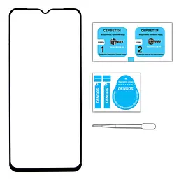 Скло захисне Dengos Full Glue Nokia C32 (black) (TGFG-306) - мініатюра 3
