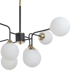 Люстра Brille молекула стельова в зал E27 60W BK (BL-921C/8) - мініатюра 2