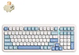 Клавіатура MCHOSE K99 V2 RGB Mechanical Icy Creamsicle Switch Wireless (MC-K99V2-4) Sky Blue (G-000003615) - мініатюра 1