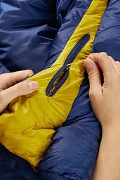 Спальний мішок Rab Neutrino 600 Womens (-12°C), Regular 170 L Синій-Жовтий - мініатюра 5