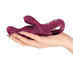 Вібратор-кролик Fun Factory MISS BI Wine Red, 2 незалежні мотори, діаметр 4,2 см - мініатюра 7