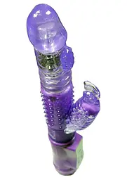 Вібратор-кролик Boss Series Rabbit Massager 24.5 см фіолетовий - мініатюра 5