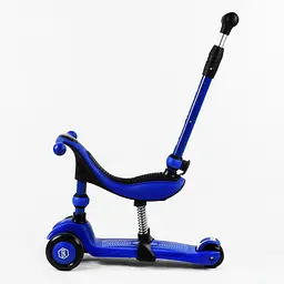 Самокат-велобіг 3 в 1 Best Scooter 32х14х61-75 см Синій 000231682 - мініатюра 2