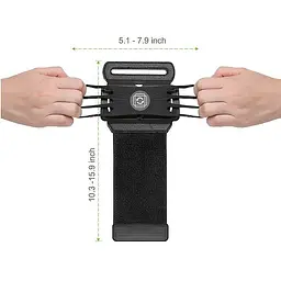 Спортивний тримач на руку для смартфона BeCover BC-RZSS034 Black (709634) - мініатюра 2