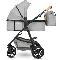 Універсальна коляска 2 в 1 Lionelo Amber 2 Grey Stone, світло-сіра (LO-AMBER GREY STONE (2in1)) - мініатюра 9