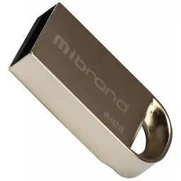 Флешка металева Mibrand Lynx 64 GB срібляста (MI2.0/LY64M2S) - мініатюра 2