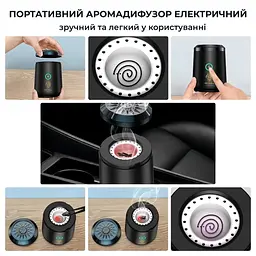 Аромадифузор електричний від USB, курильниця чорна OUD Bukhoor BK-18 - мініатюра 6