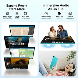 Планшет Teclast P33 KIT 10.1” HD+ / 3GB / 64GB / A333 / 6000mAh / WIFI / 5+2Mp / Metal / Blue - мініатюра 8