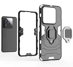 Чохол бампер Primolux Ring Armor для Xiaomi 14 Black - мініатюра 5