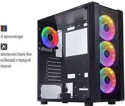 Корпус QUBE STORM Black (STORM_F5NU3) Без БП Б/в - мініатюра 6