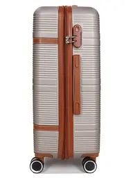Валіза середня M ABS-пластик Worldline Airtex 629 67×45×27см 74л Шампань - мініатюра 5