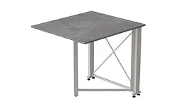 Стіл-книга трансформер Оріон 1 Ferrum-decor 750x810x730 Білий метал ДСП Бетон 16 мм (FRD-104610) - мініатюра 6