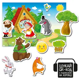 Дитячий розвивальний магнітний театр "Колобок" Vladi Toys VT3206-38 з аудіоказкою Казкові голоси - мініатюра 2