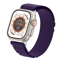 Ремінець для Apple Watch 49/46/45/44/42 (Series 1-3), фіолетовий, Alpine Loop Alpina Band, тканинний поліестеровий ремінець для смарт-годин, дихаючий, для активного відпочинку та спорту, ArmorStandart (ARM74199) - мініатюра 4