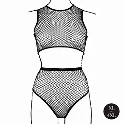 Комплект білизни Le Désir, Plus Size (чорний) - мініатюра 8