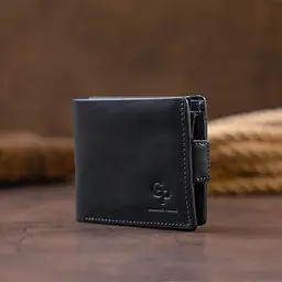 Шкіряне чоловіче портмоне GRANDE PELLE 11х9х2 см acs0027534 - мініатюра 6