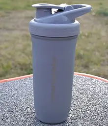 Шейкер спортивний SmartShake металевий Reforce Stainless Steel 30oz/900 мл Gray (11150003) - мініатюра 3