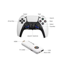 Ігрова консоль біла Data Frog X6 H133 Game Stick 64GB приставка гейм стік +39800 ігор - мініатюра 7