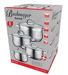 Набір каструль з кришками Bachmayer BM-15760, 8 предметів - мініатюра 3