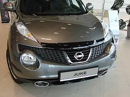 Дефлектор капоту мухобійка для Nissan Juke 2011-