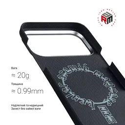 Чехол ArmorStandart BlackIcon Aramid Plain MagCase для Apple iPhone 17 Pro Max Black (ARM90161) - мініатюра 3