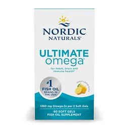 Омега-3 риб'ячий жир Nordic Naturals Ultimate Omega для серця, мозку та зору 60 софтгелів
