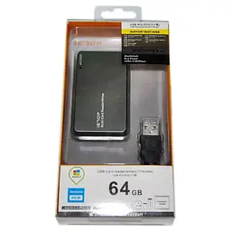 Кардрiдер ATcom Card Reader внешний TD2053, M2/microSD/Pro Duo/SDHC/CompactFlash (16114) - мініатюра 2