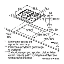 Варильна поверхня газова Siemens EC6A5HB90 - мініатюра 7