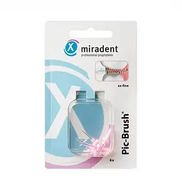 Набір запасних йоржиків Miradent Pic Brush (рожеві, 1.5 мм), 6 шт