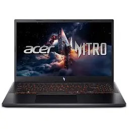 Ноутбук 15" Acer Nitro V 15 ANV15-52-58MP, Obsidian чорний, 15.6" (1920x1080, IPS, 165Hz), Intel Core i5-13420H (8x2.1-4.6 GHz),