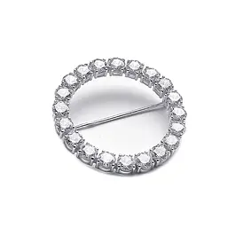 Серебряная брошь (9531)